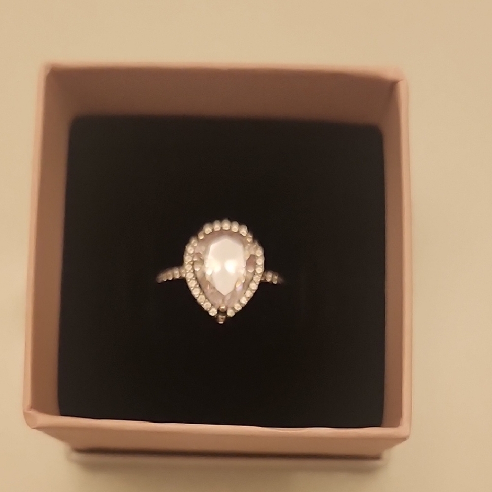 Pandora Silver Teardrop Ring